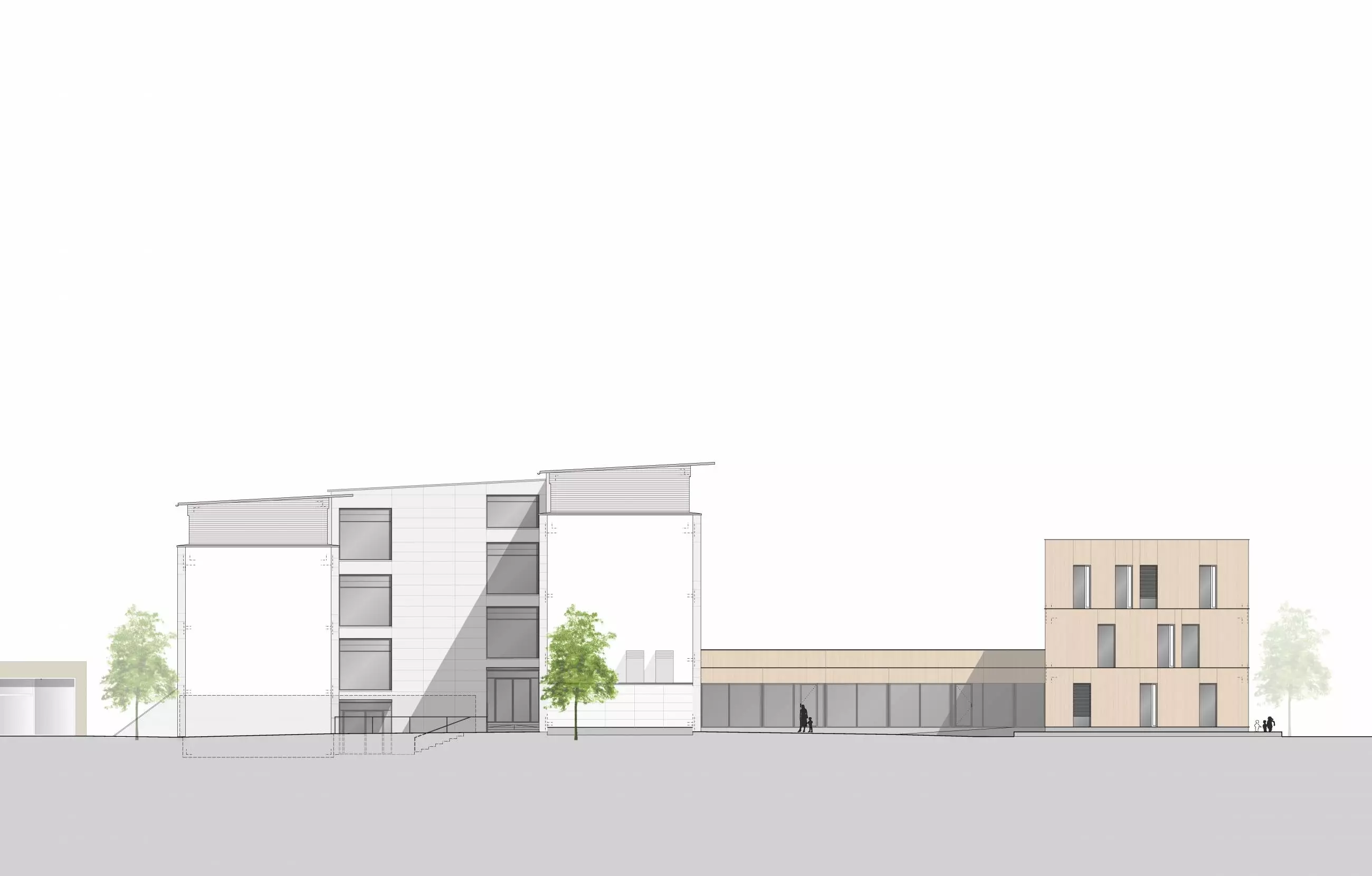 Ansicht Bestand Neubau