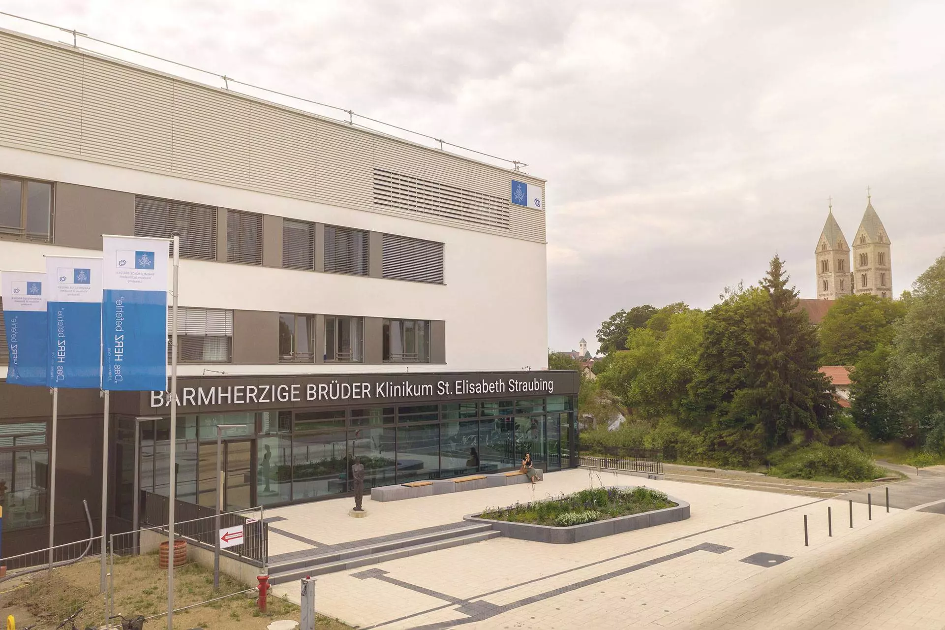 Luftaufnahme Krankenhaus Barmherzige Brüder Straubing