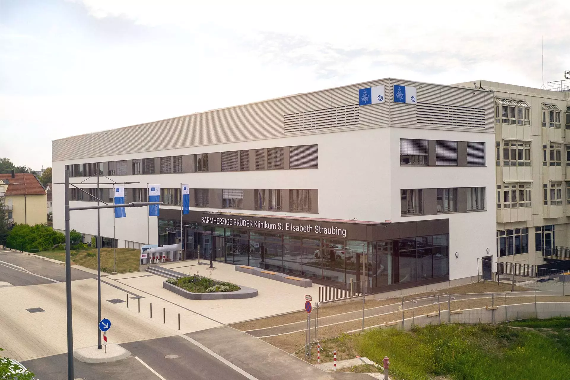 Luftaufnahme Krankenhaus Barmherzige Brüder Straubing